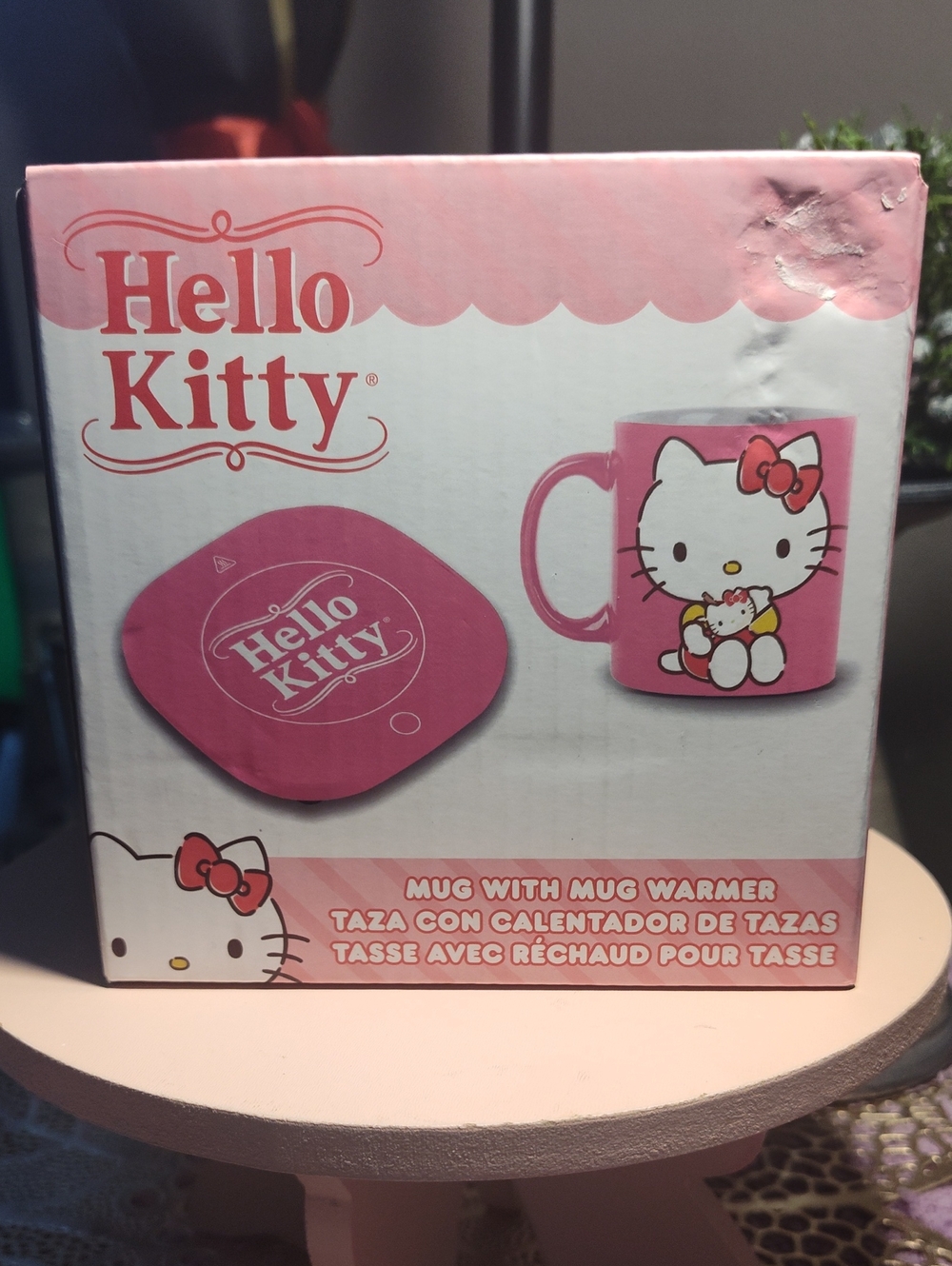 Hello Kitty Pink Mug and Warmer Set